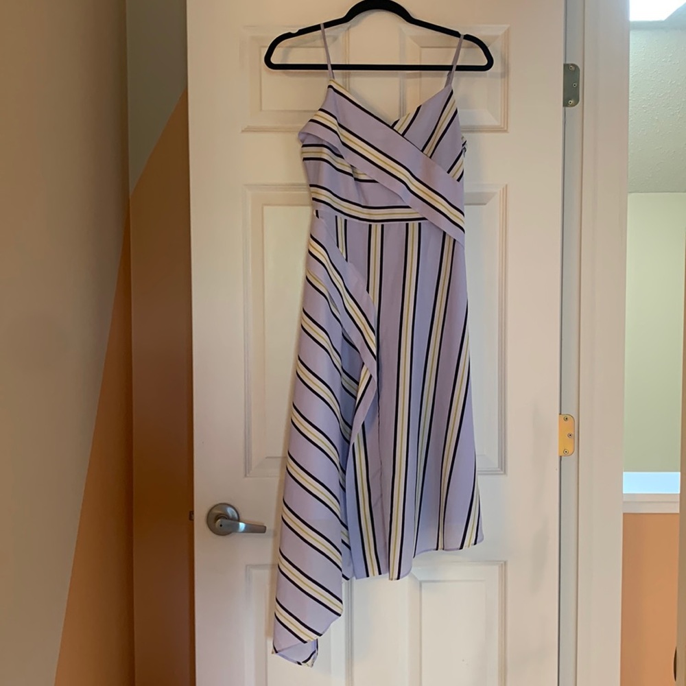 Light blue striped banana republic dress size 0